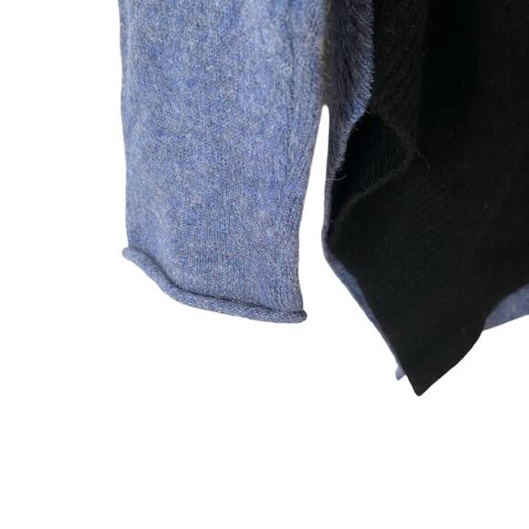 360 Cashmere Asymetric Sweater Black Blue size medium size small - Picture 6 of 7